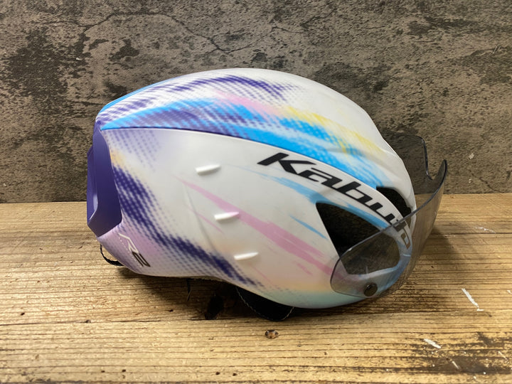 KB581 カブト kabuto AERO R2 ヘルメット G-2マットコクー S/M 6年3月製