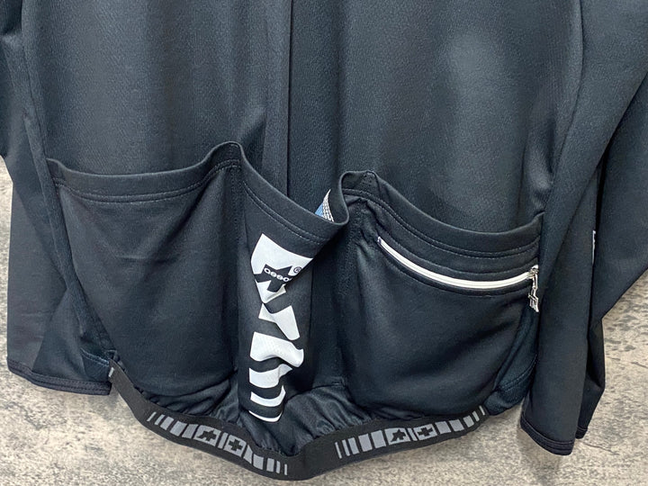JW289 アソス ASSOS INTERMEDIATE EVO 長袖 サイクルジャージ 黒 XL