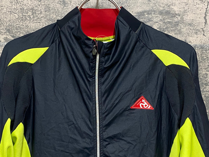 KM208 レリック reric 半袖 サイクルジャージ 黒黄 M POLARTEC