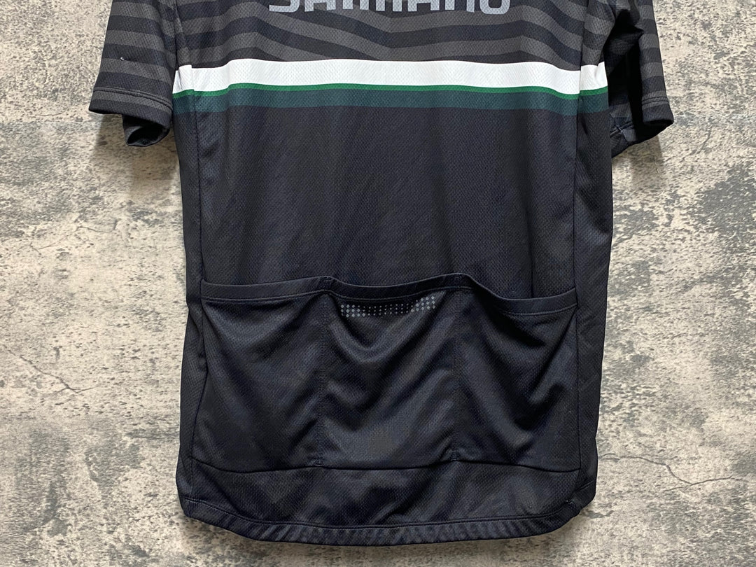 KF209 シマノ SHIMANO 半袖 サイクルジャージ 黒 L