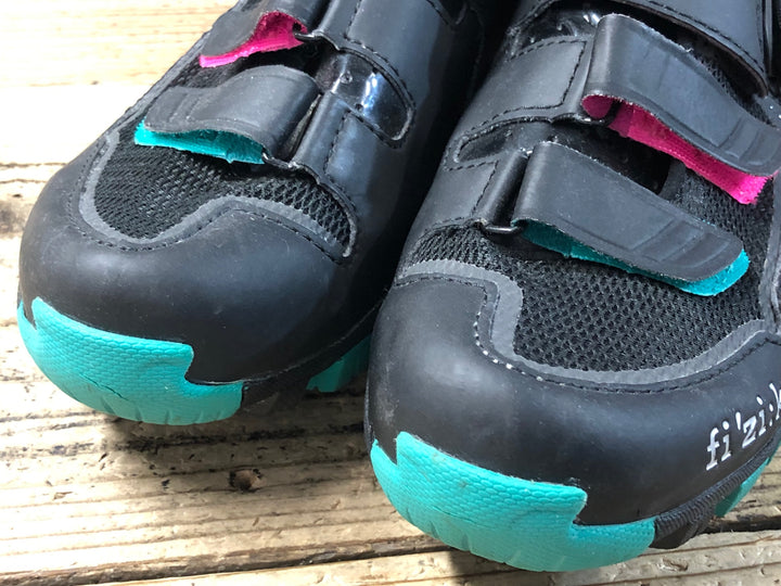 KG418 フィジーク fizik M6 MTB shoes WOMAN ビンディングシューズ 2穴 ブラック レディース EU36 ※ペン字あり