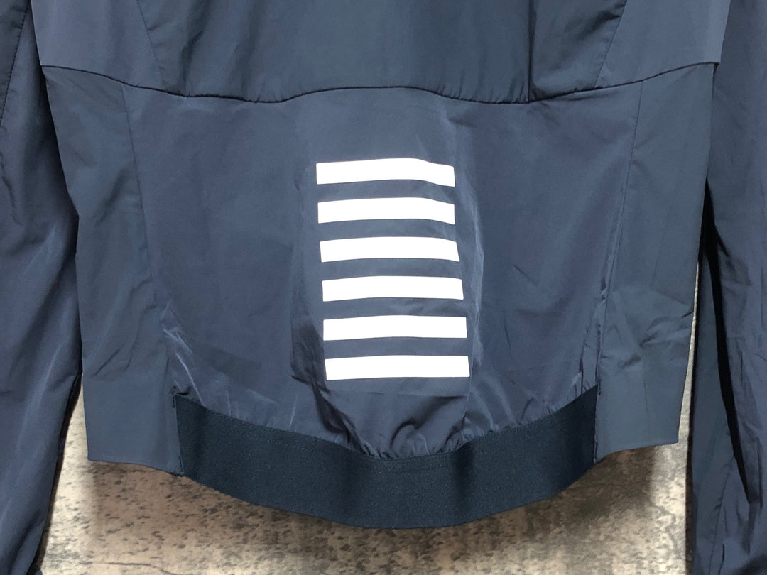 KM121 ラファ Rapha WOMEN'S PRO TEAM LIGHTWEIGHT WIND JACKET 長袖 ウィンドブレーカー 紺 XS