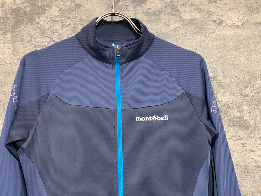 JO164 モンベル mont-bell 長袖 サイクルジャージ グレー レディース M
