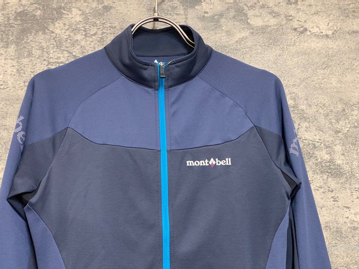 JO164 モンベル mont-bell 長袖 サイクルジャージ グレー レディース M