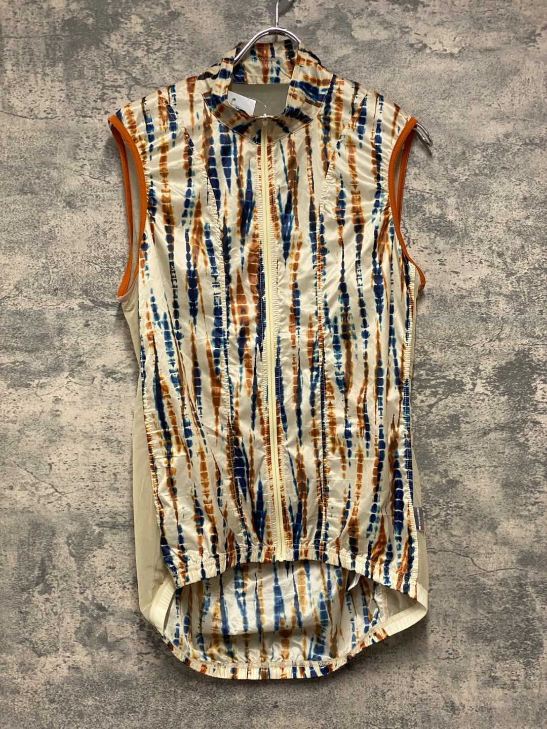 JK607 カフェドシクリステ Cafe du Cycliste PETRA GILET MAN ジレ サイクルベスト 総柄 L