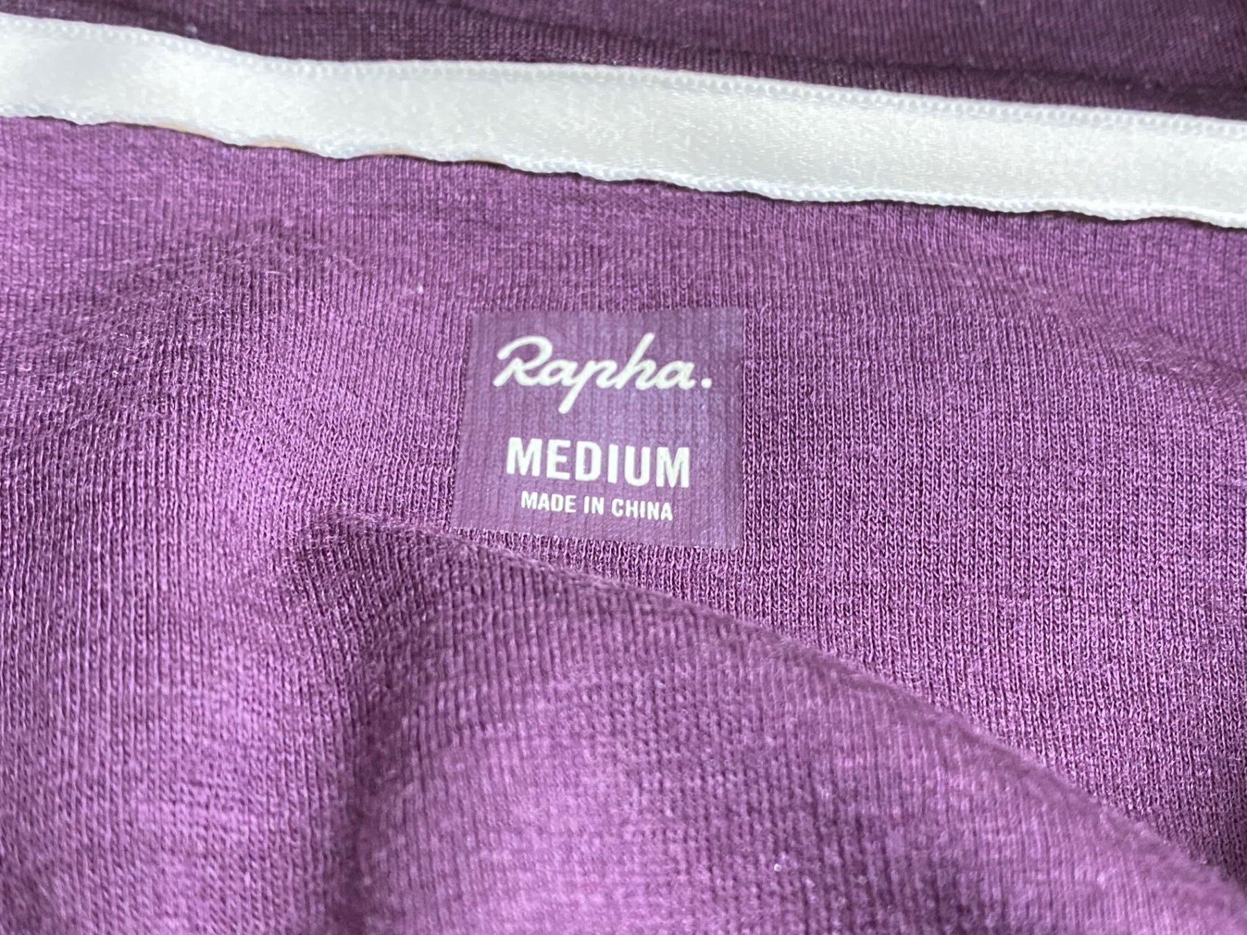 JE041 ラファ Rapha LONG SLEEVE JERSEY 長袖 サイクルジャージ 紫 M