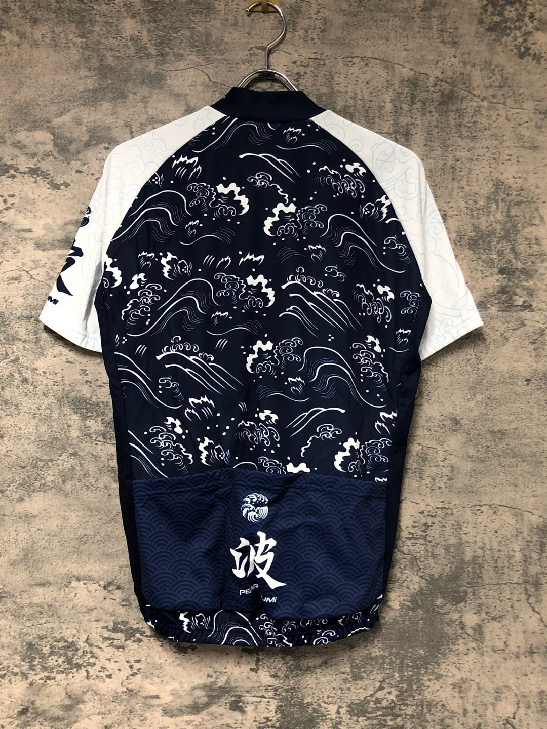 JW273 パールイズミ PEARL iZUMi 半袖 サイクルジャージ ネイビー 白 L