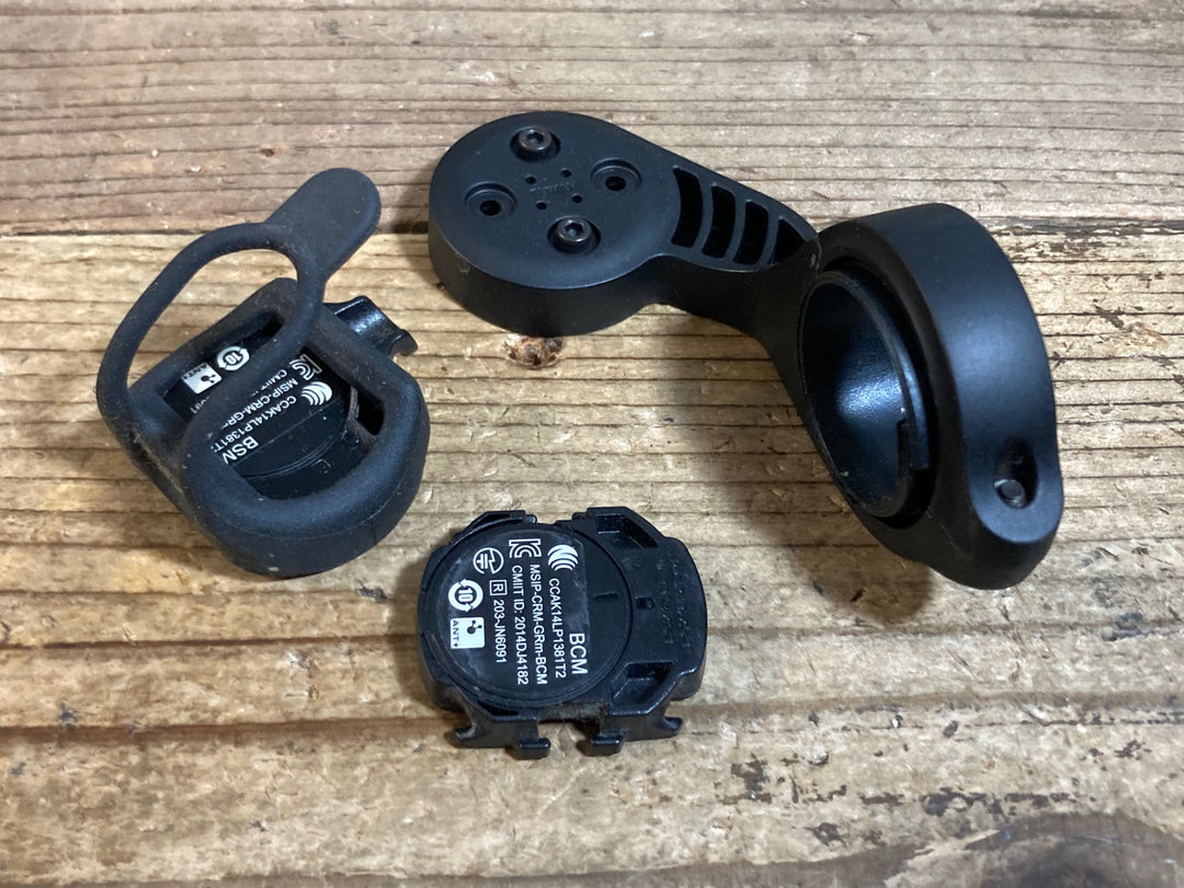 KB272 ガーミン GARMIN EDGE 520J サイクルコンピューター 心拍 スピート ケイデンスセンサー付き 起動確認済 ※電源ボタン陥没 ジャンク