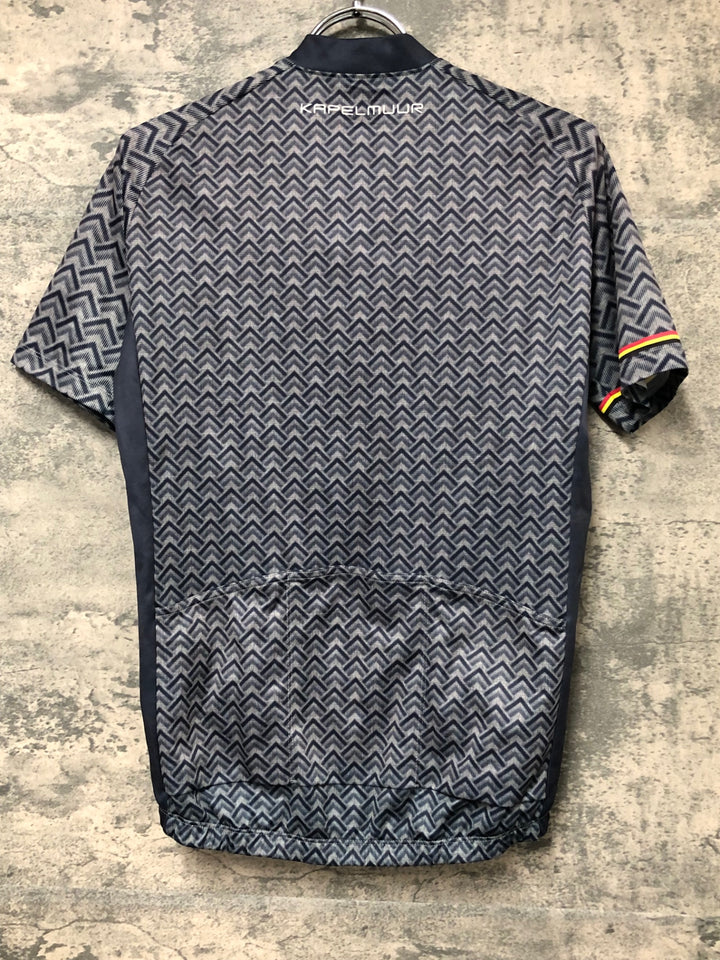 JS166 カペルミュール KAPELMUUR 半袖 サイクルジャージ 黒 グレー M