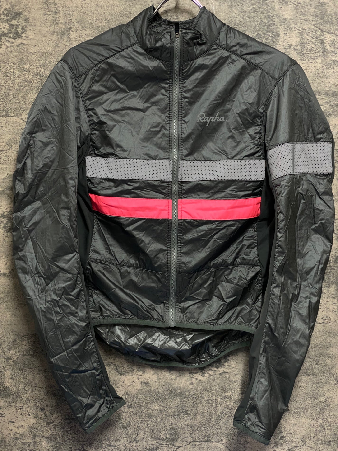 Rapha サイクルジャージ オリーブ Sサイズ JV226 ラファ Rapha BREVET JERSEY 長袖 サイクルジャージ オリーブ S