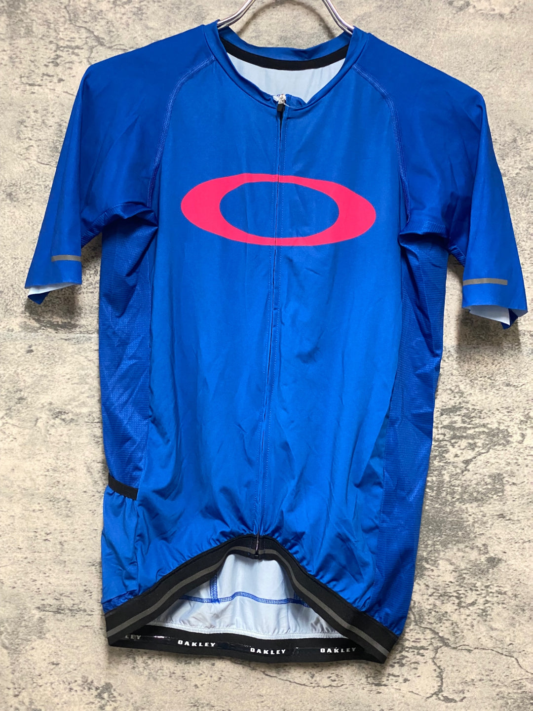 KJ268 オークリー OAKLEY CORE FIT 半袖 サイクルジャージ 青 S
