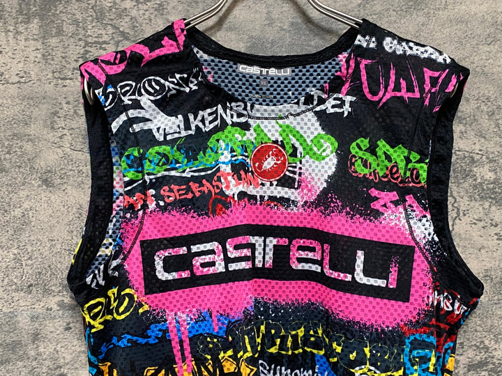 KB232 カステリ CASTELLI 半袖 ベースレイヤー 黒 XL