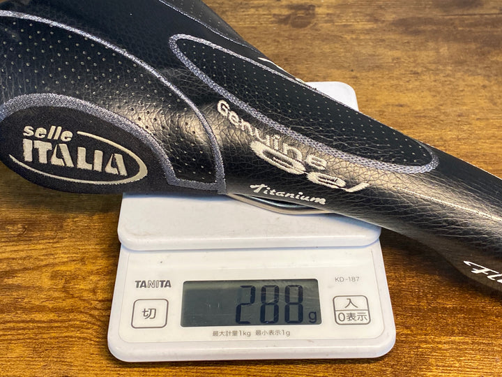 KQ293 セライタリア Selle Italia フライト チタニウム FLITE Genuine Gel Titanium サドル チタンレール 黒
