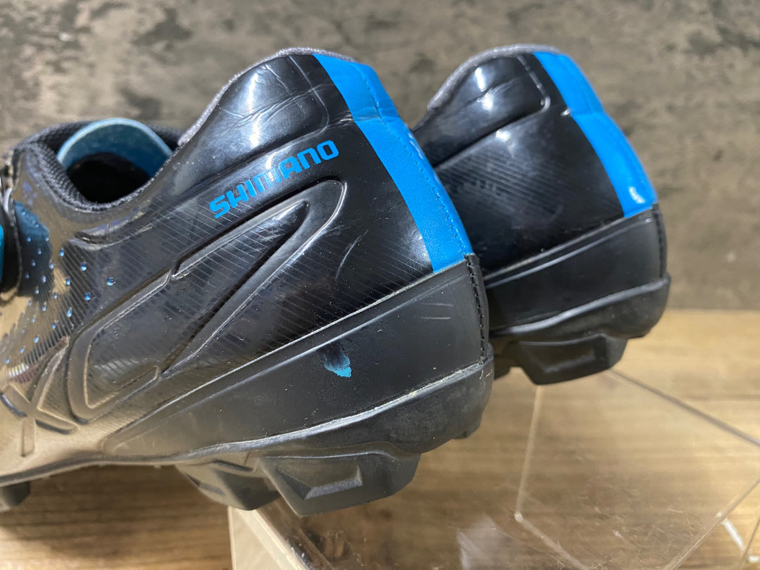 KJ935 シマノ SHIMANO SH-XC700E L WIDE ビンディングシューズ 黒 2穴 BOA EU42