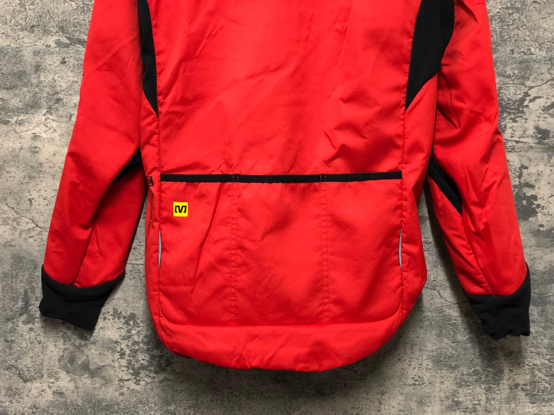 KM223 マヴィック MAVIC 長袖 サイクルジャケット 赤 M 裏起毛