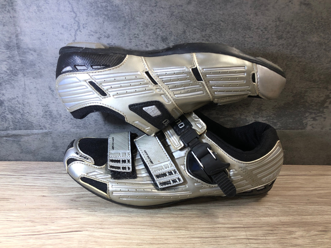 JR970 シマノ SHIMANO RT80 SH-RT80 ビンディングシューズ 2穴 シルバー EU43