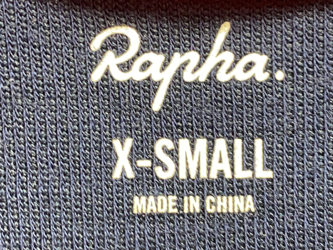 KA056 ラファ Rapha BREVET JERSEY 半袖 サイクルジャージ 紺 レディース XS