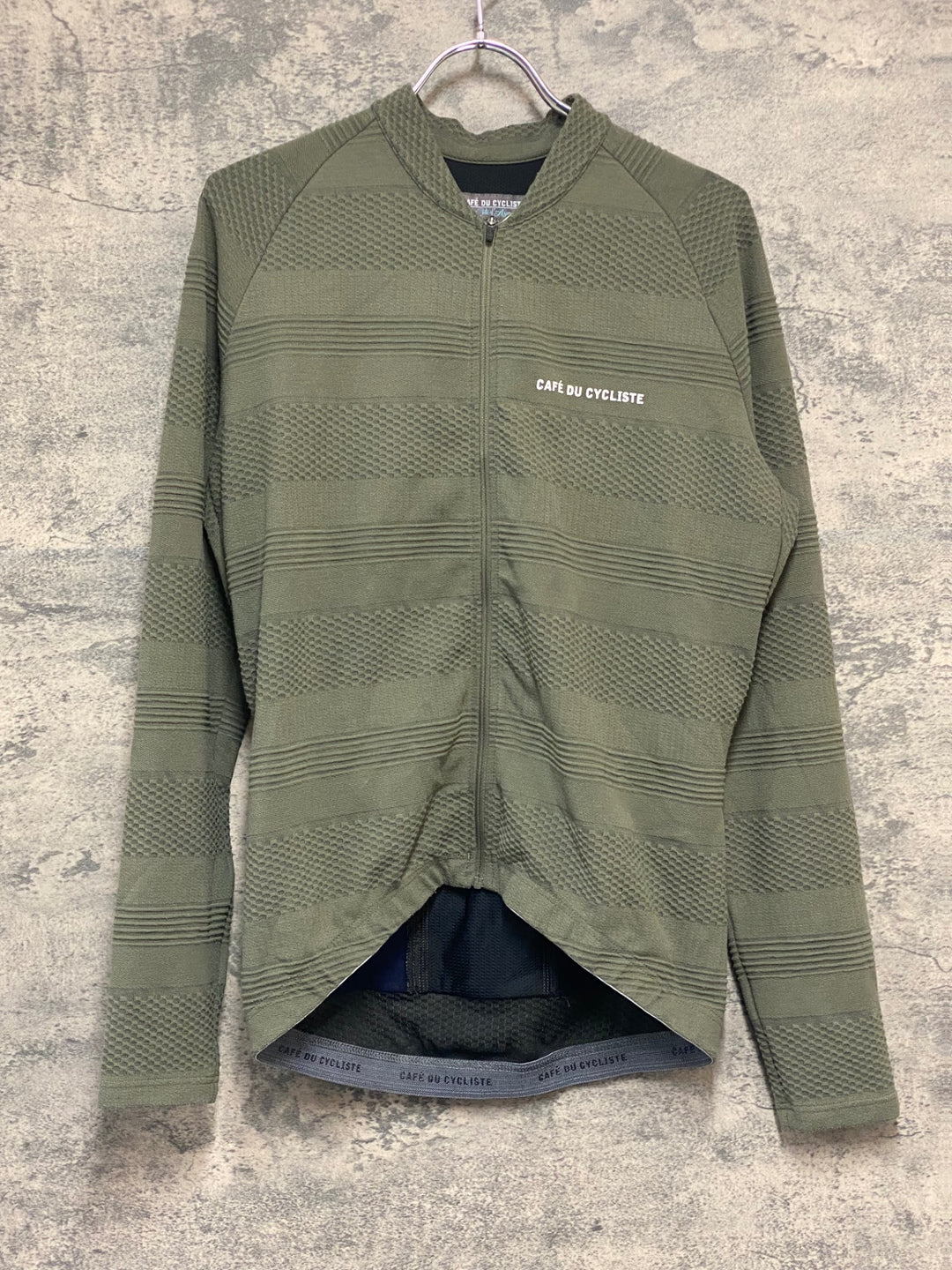 KR587 カフェドシクリステ Cafe du Cycliste Corinne Men 長袖 サイクルジャージ カーキ L