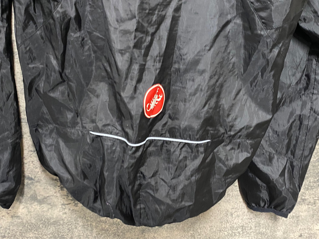 JW625 カステリ CASTELLI 長袖 ウィンドブレーカー 黒 L