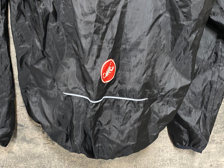 JW625 カステリ CASTELLI 長袖 ウィンドブレーカー 黒 L