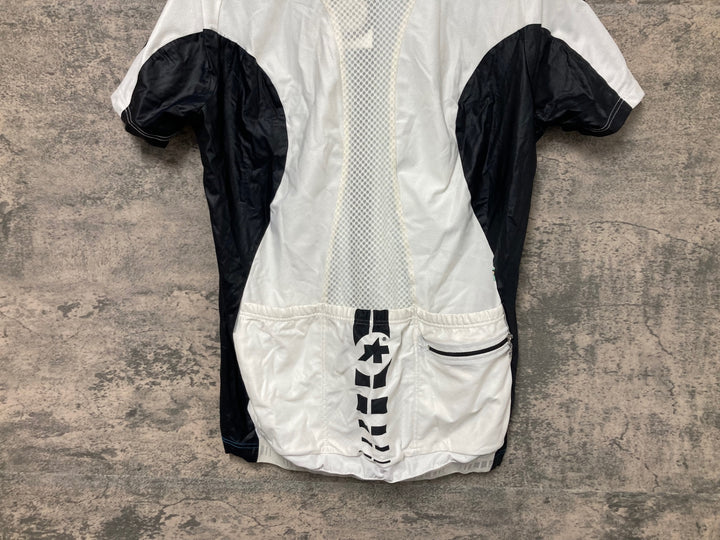 JQ943 アソス ASSOS SS.MILLE 半袖 サイクルジャージ 白 水色 M