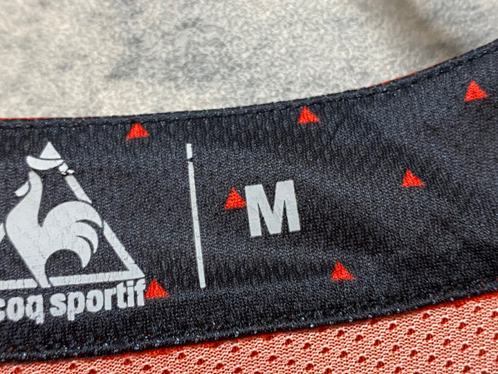 KB560 ルコックスポルティフ le coq sportif 半袖 サイクルジャージ 赤 Ｍ