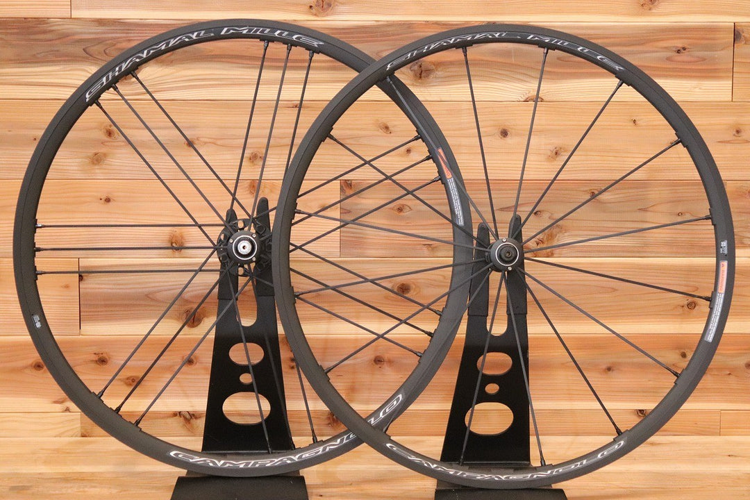 美品！ カンパニョーロ CAMPAGNOLO シャマル ミレ SHAMAL MILLE シマノ 11S/12S 17C アルミ クリンチャー ホイールセット 【広島店】
