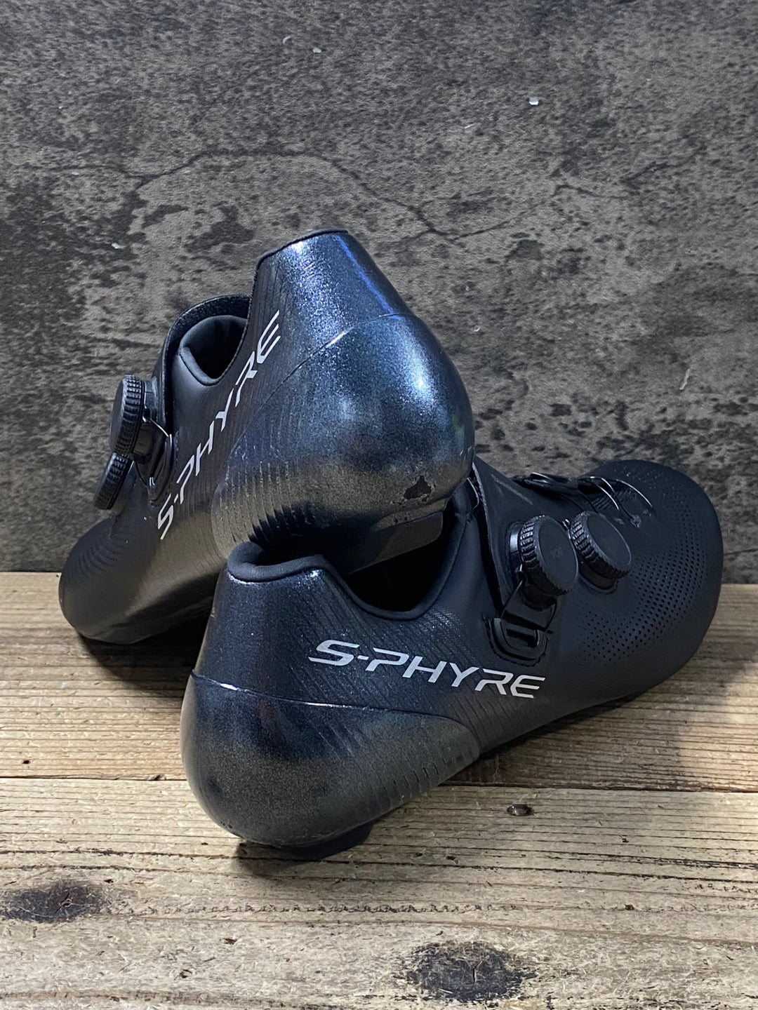 KO722 シマノ SHIMANO エスファイア S-PHYRE SH-RC903M-L01-E ビンディングシューズ EU46 3穴 黒 インソールなし