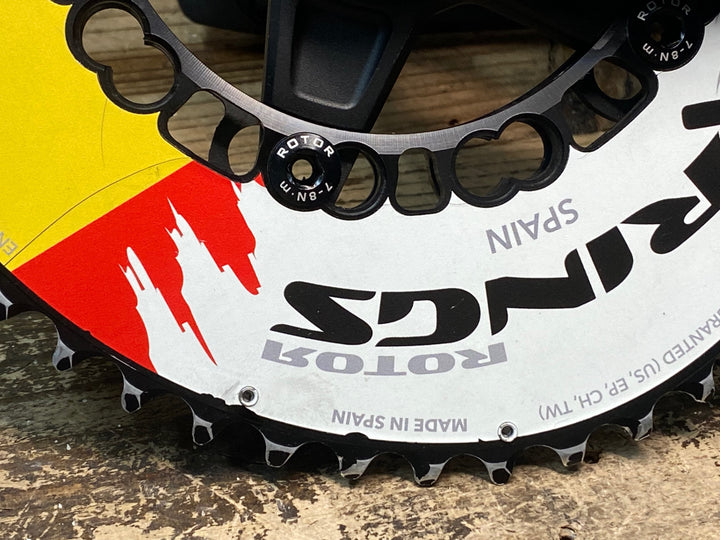 JI054 ローター ROTOR 3D+ IN POWER Q-RINGS パワーメーター クランクセット 170mm 50/36T 11S スピンドルΦ30
