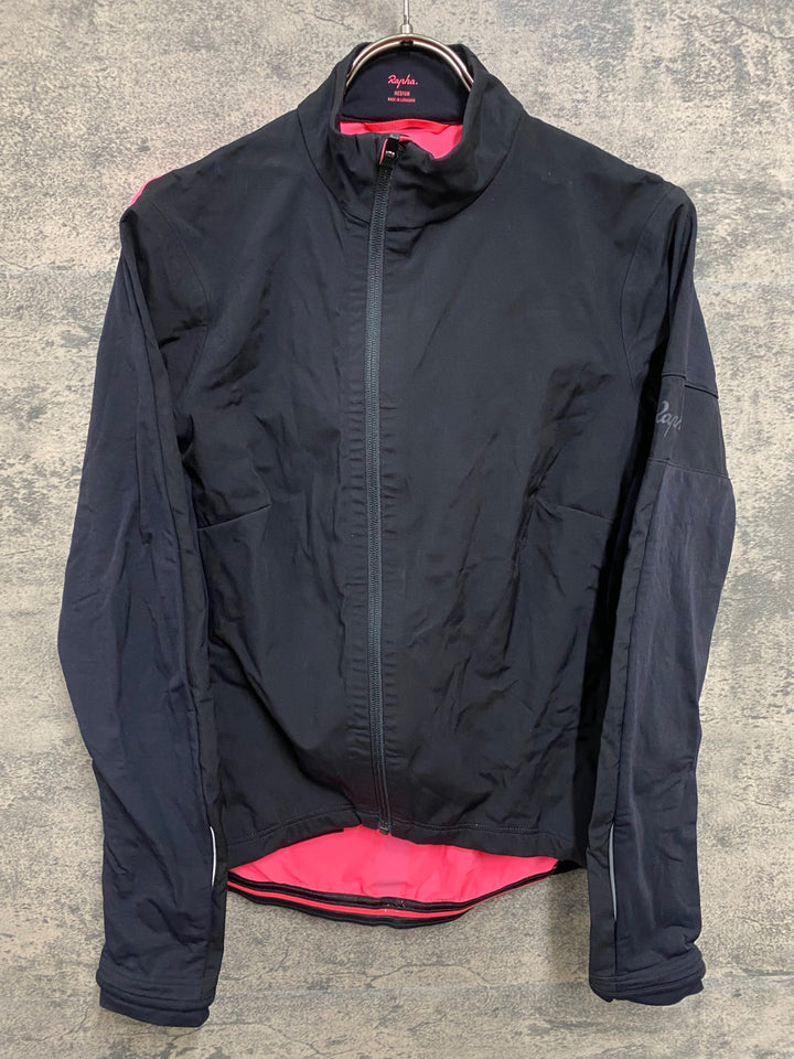 JY126 ラファ Rapha SOUPLESS JACKET 長袖 サイクルジャケット 裏起毛 黒 M
