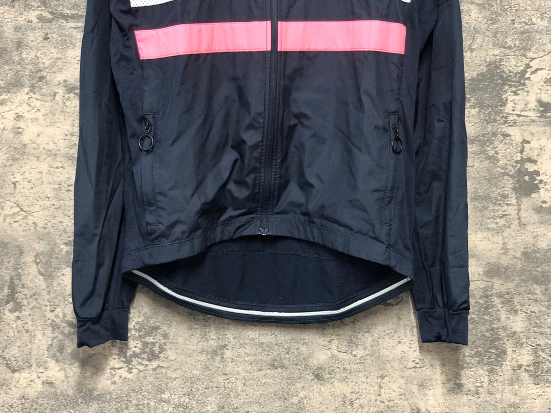 KK082 ラファ RAPHA LONG SLEEVE BREVET WINDBLOCK JERSEY 長袖 サイクルジャージ 濃紺 M