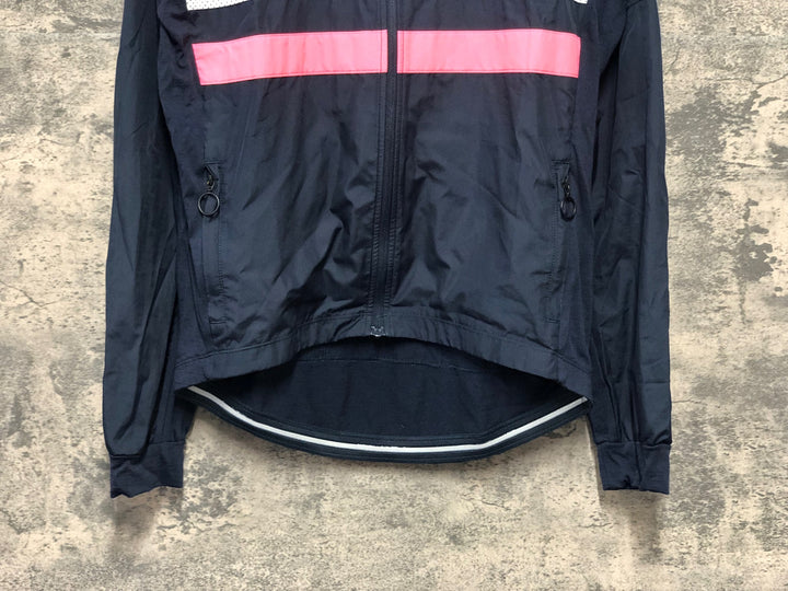 KK082 ラファ RAPHA LONG SLEEVE BREVET WINDBLOCK JERSEY 長袖 サイクルジャージ 濃紺 M