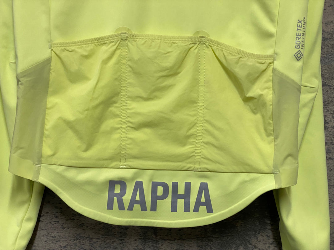 KG831 ラファ Rapha PRO TEAM LONG SLEEVE INFINIUM JERSEY 長袖 サイクルジャージ 黄 S GORE-TEX INFINIUM