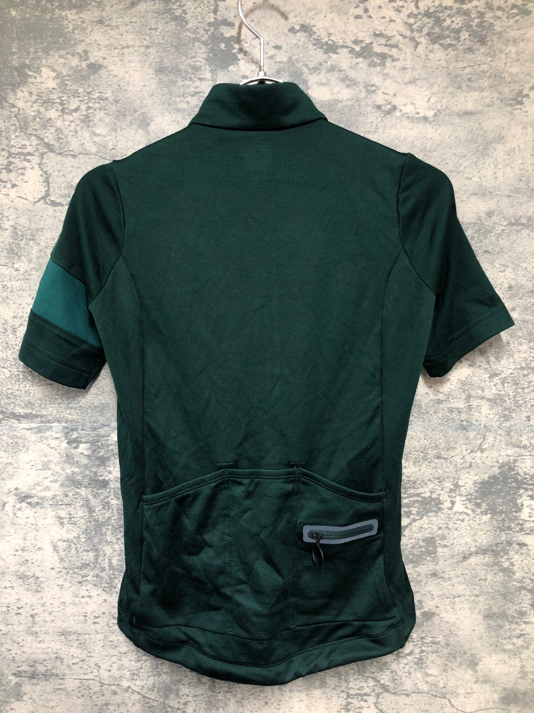 KL459 ラファ Rapha WOMEN'S CLASSIC JERSEY Ⅱ 半袖 サイクルジャージ 緑 XXS ※動物の毛