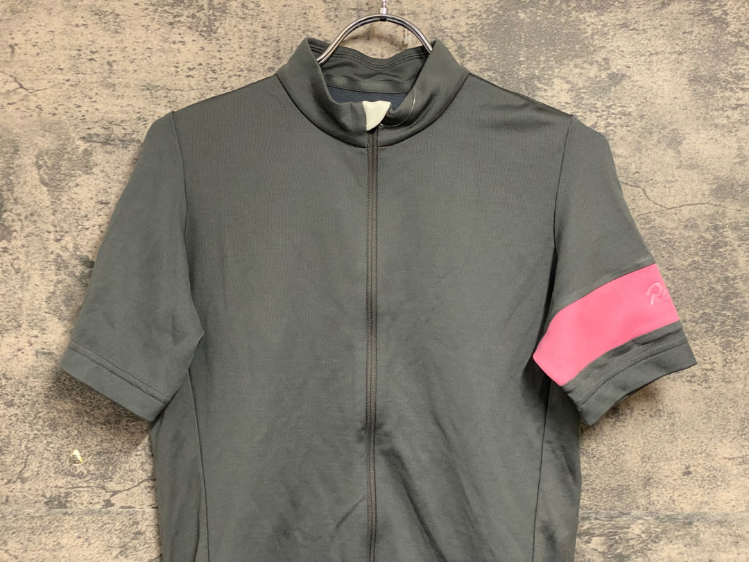 JW055 ラファ Rapha MEN'S CLASSIC JERSEY 半袖サイクルジャージ グレー S ※日焼け、補修跡