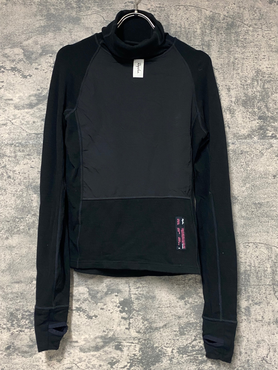 JY111 ラファ Rapha DEEP WINTER WIND BLOCK BASE LAYER 長袖 ベースレイヤー インナー 黒 S