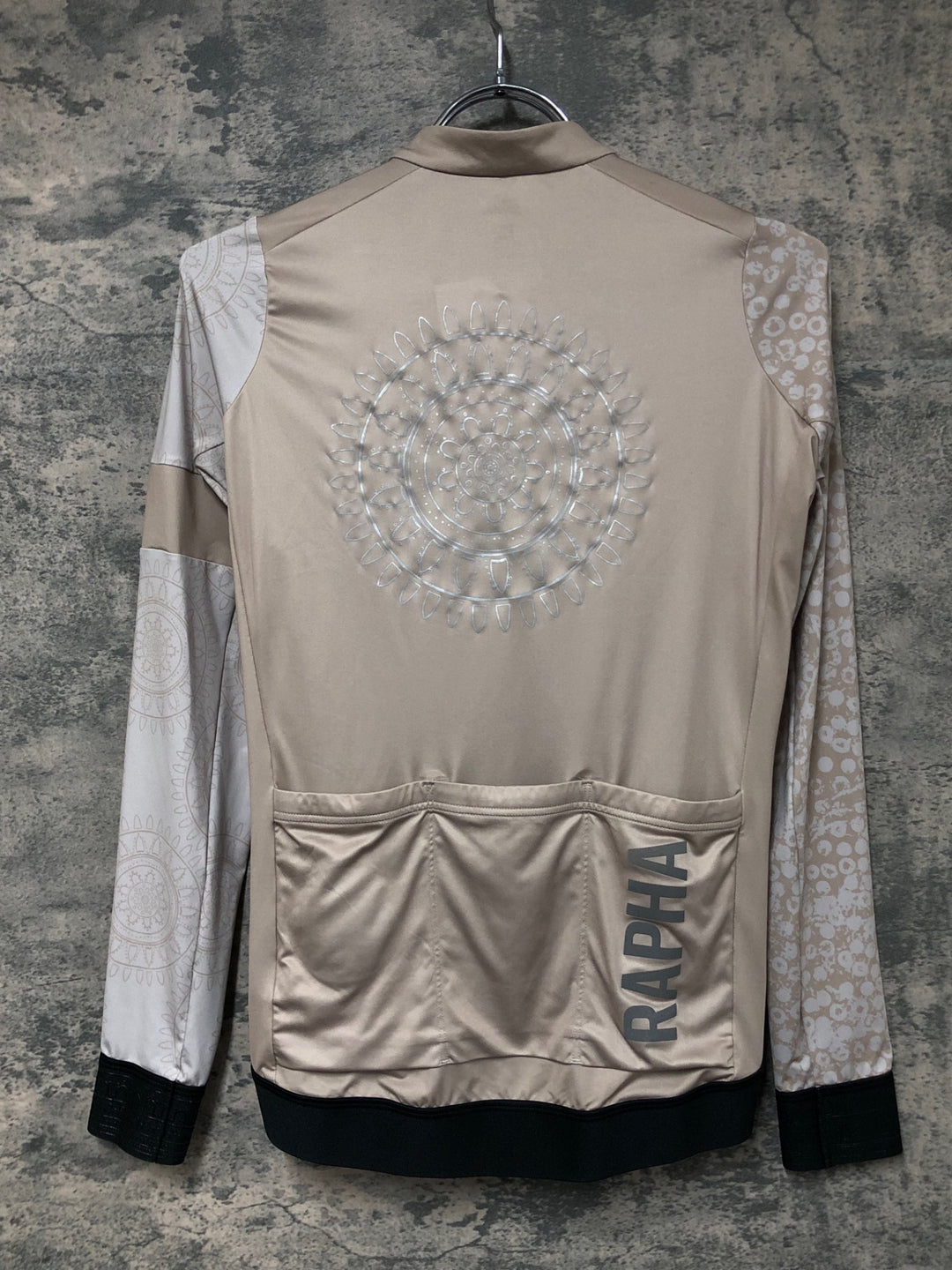 JO807 ラファ Rapha PRO TEAM LONG SLEEVE TRAINING JERSEY 長袖 サイクルジャージ ベージュ S