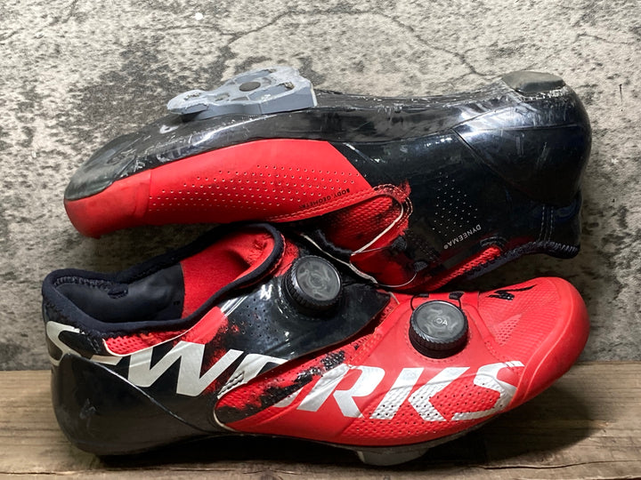 JP053 スペシャライズド SPECIALIZED S-WORKS ARES ビンディングシューズ BOA 3穴 赤 EU40