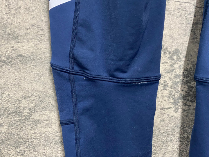 JT499 ルコックスポルティフ le coq sportif レーサータイツ 紺 M 裏起毛
