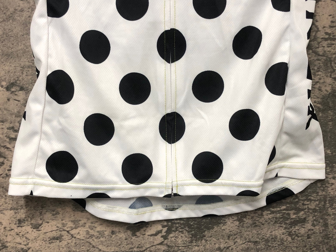 IW598 ツインシックス TWIN SIX 半袖 サイクルジャージ 水玉 白黒 women's Ｍ