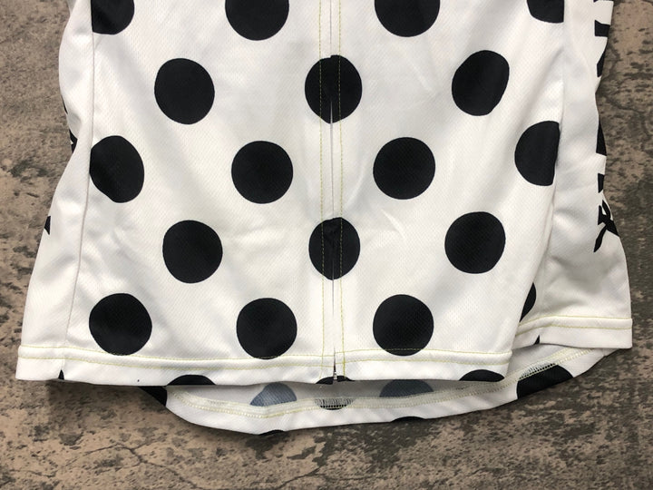 IW598 ツインシックス TWIN SIX 半袖 サイクルジャージ 水玉 白黒 women's Ｍ