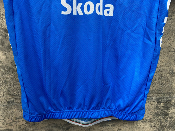 JV539 スポーツフル sportful 半袖 サイクルジャージ 青 L ITALIA Skoda
