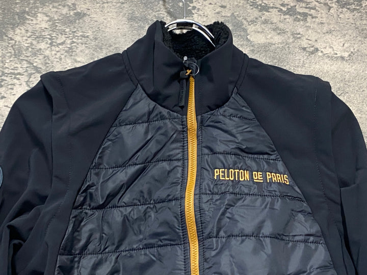 JW757 プロトンドパリ PELOTON DE PARIS Atlas Puffy Jacket /Gilet 長袖 サイクルジャケット 黒 S 裏起毛
