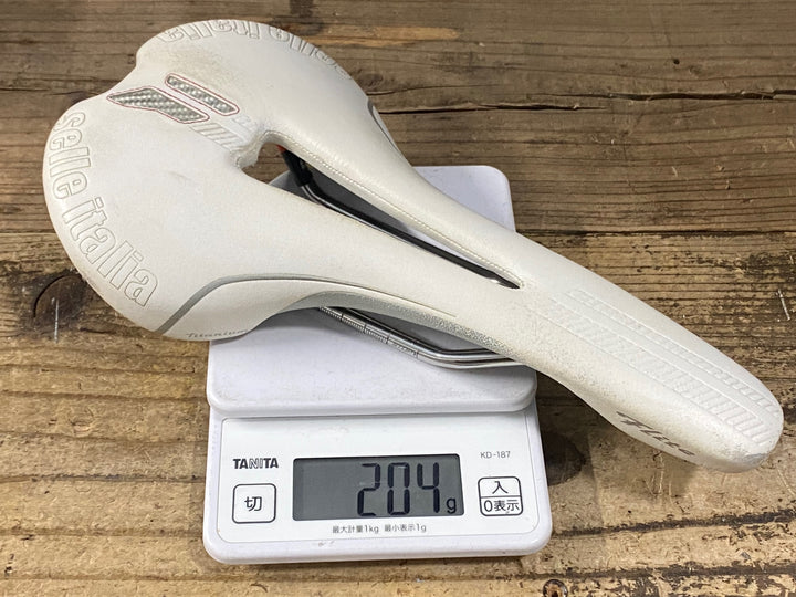 KO818 セライタリア SELLE ITALIA Flite titanium サドル 白 L2