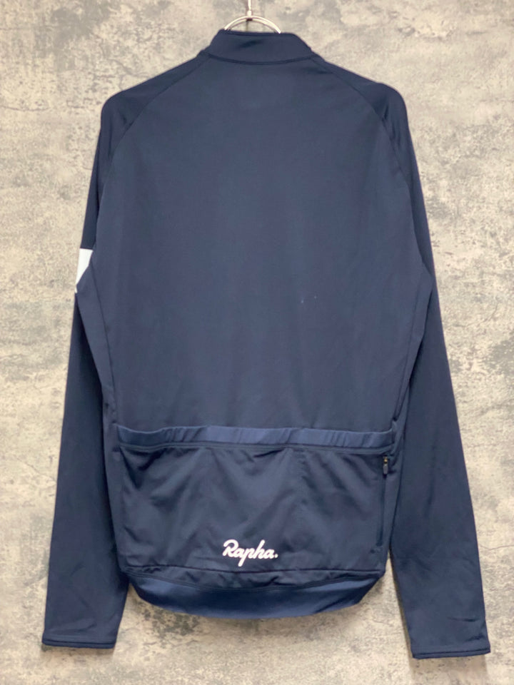 JV498 ラファ Rapha CORE LONG SLEEVE JERSEY 長袖 サイクルジャージ ブラック LARGE 裏起毛