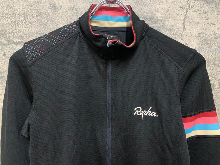 JZ502 ラファ RAPHA CROSS JERSEY 長袖 サイクルジャージ S 黒