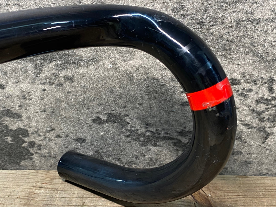 JN126 ボントレガー BONTRAGER XXX カーボン ドロップハンドル ステム一体型 ブラケットC-C420mm 90mm ※クランプ痕、凹みのためジャンク