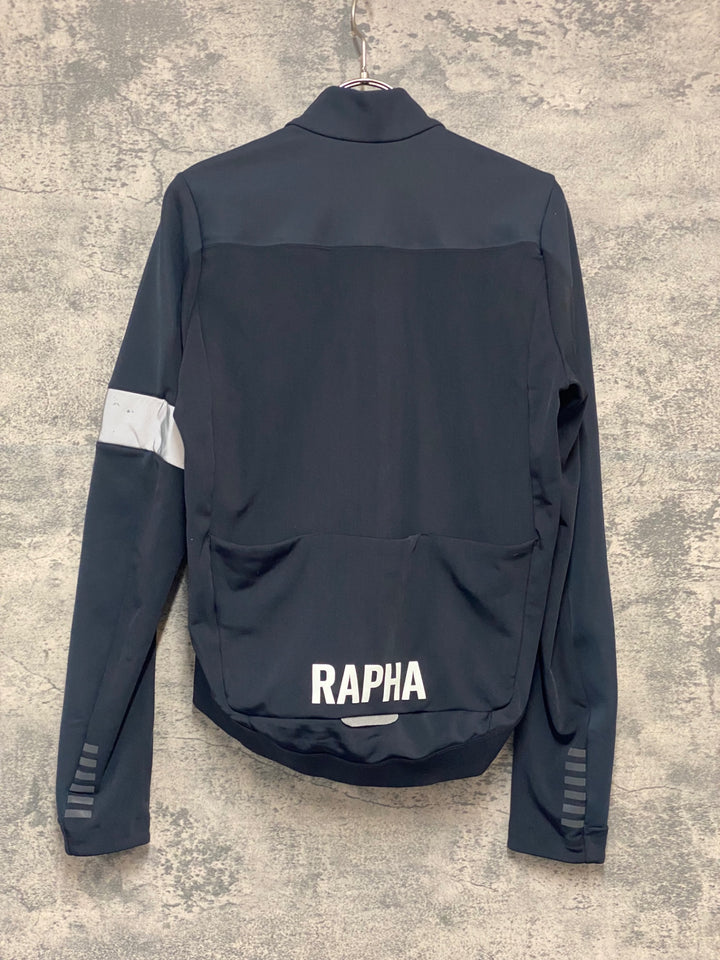 JY359 ラファ Rapha PRO TEAM JERSEY 長袖 サイクルジャージ 黒 M 裏起毛