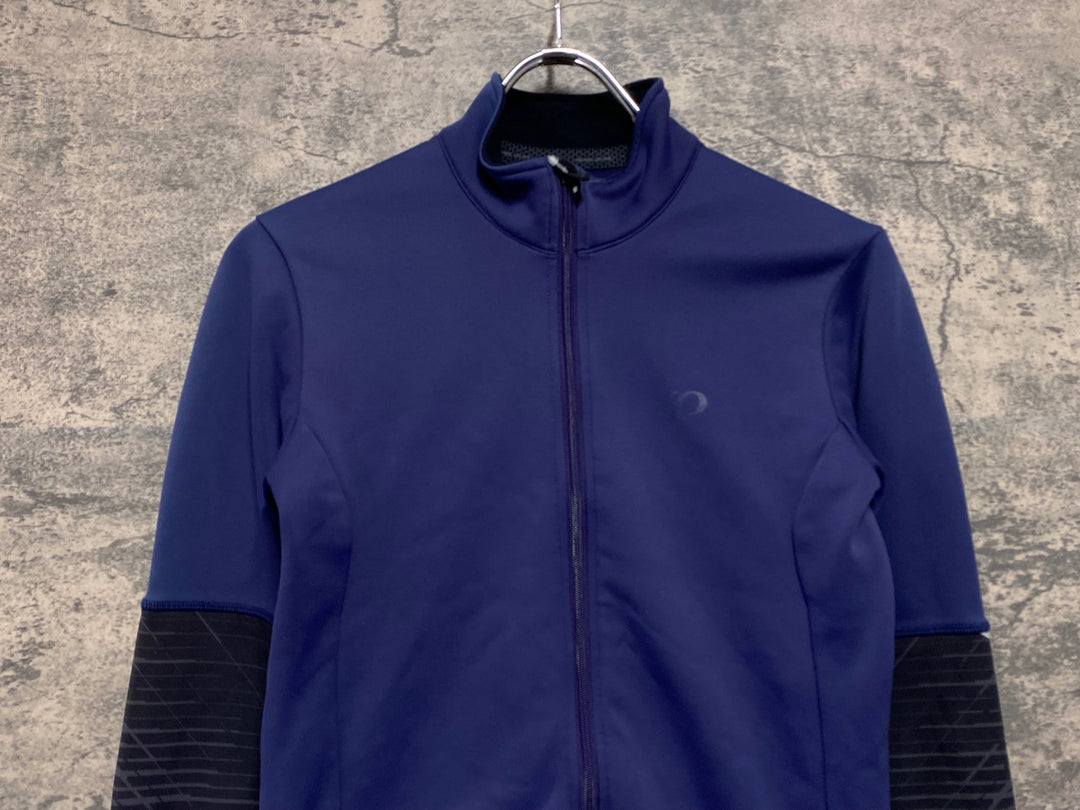 JW532 パールイズミ PEARL iZUMi 長袖 サイクルジャージ ネイビー M 裏起毛