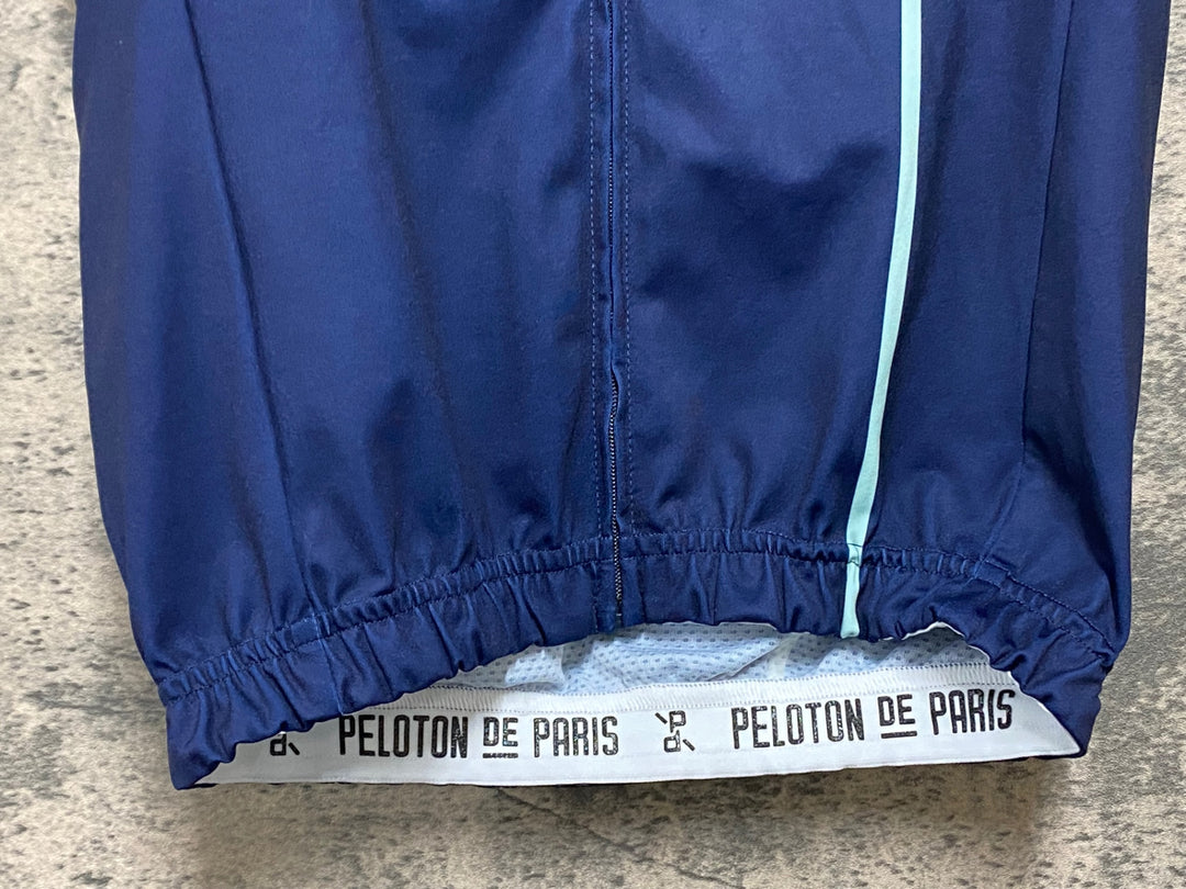 KB528 プロトンドパリ PELOTON DE PARIS 半袖 サイクルジャージ 紺 S